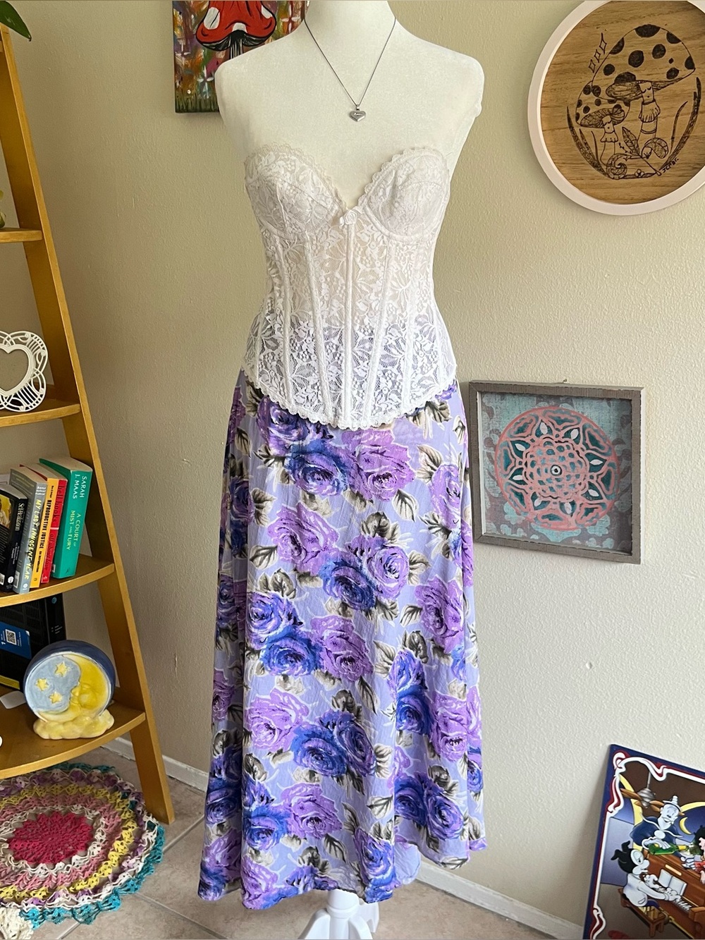 floral maxi skirt 🪻